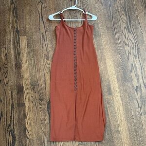 Dress Forum Sleeveless Brown Maxi Dress